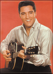 Elvis - Red Background Magnet