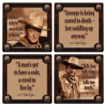John Wayne 4 pc. Coaster Set