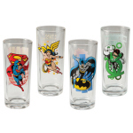 DC Comics 4 pc. 10 oz. Glass Set