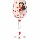 Betty Boop Hearts And Roses Wine Glass, 15-oz