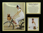 Audrey Hepburn - Bicycle Matted Photos
