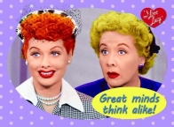 I Love Lucy- Great Minds Magnet