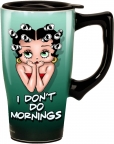 Betty Boop- I Don't Do Mornings Travel Mug