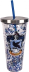 Harry Potter- Ravenclaw Glitter Cup w/ Straw