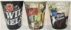 Willie Nelson- 3 Pack Shot Glass Set