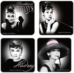 Audrey Hepburn- Coasters 4 Pack