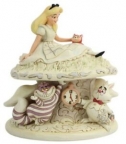 Jim Shore: Alice in Wonderland- White Woodland Alice Wonderland Figurine