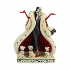 Jim Shore: 101 Dalmatians- Cruella DeVil Figurine
