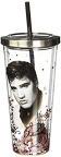 Elvis Glitter Cup w/ Straw