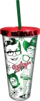 A Christmas Story Foil Cup w/ Straw