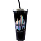 Harry Potter- Hogwarts Foil Cup w/ Straw