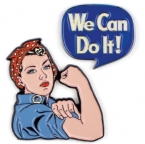 Rosie the Riveter Pin Set