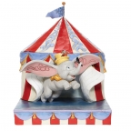 Jim Shore: Dumbo- Dumbo Flying Out of Tent Scene Figurine