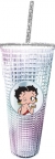 Betty Boop Diamond 20 oz. Acrylic Cup with Straw