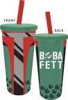 Star Wars- Boba Fett Cup w/ Straw