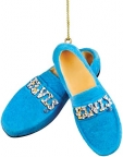 Elvis Blue Suede Shoes Ornament