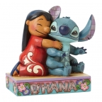 Jim Shore: Lilo & Stitch- Lilo Hugging Stitch Figurine