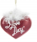 I Love Lucy Heart Logo Ornament