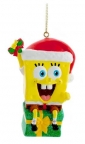 Spongebob w Present Ornament