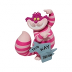Alice in Wonderland- Mini Cheshire Cat This Way Figurine