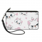 Aristocats- Marie Expressions Large Canvas Zipper Wallet