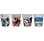 Star Wars- Movie Posters 4 Shot Glass Set