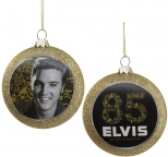 Elvis 85th Birthday Disc Ornament