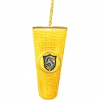 Harry Potter- Hufflepuff Diamond Cup w/ Straw