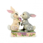 Jim Shore: Bambi- Thumper & Blossom Figurine