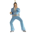 Elvis Light Blue Jumpsuit Ornament