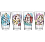 Disney Princesses 4 Pint Glass Pack