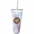 Wonder Woman Diamond Cup w/ Straw