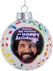 Bob Ross Splatter Ball Ornament