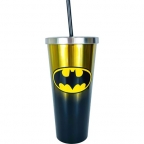 Batman Stainless Steel Cup w/ Straw