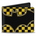 Batman Logo Checkered Bi-Fold Wallet