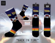 Back to the Future- Back in Time Socks