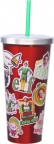 Elf Collage Stainless Steel Cup + Straw