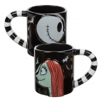 Nightmare Before Christmas Jack & Sally 20 oz. Mug Set (2)
