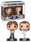 Star Wars: Empire Strikes Back 40th Anniversary- Han Solo & Princess Leia 2 Pack Pop!