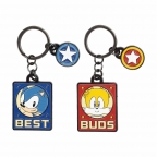 Sonic & Tails Best Buds Keychain