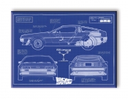 Back to the Future- Blueprint Magnet