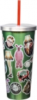 A Christmas Story Collage Stainless Steel Cup + Straw