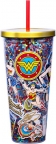 Wonder Woman 32 oz. Glitter Cup + Straw