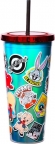 Looney Tunes Foil Cup + Straw