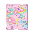 Care Bears Cosmic Bears 45” X 60” Plush Raschel Throw