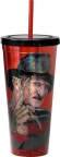 Nightmare on Elm Street- Freddy Foil Cup + Straw