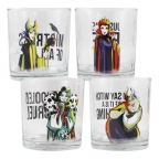 Disney Villains 10 oz. Glass 4 Pack