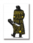 Johnny Cash Silhouette Magnet