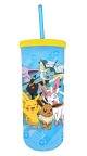 Pokemon- Eevee & Pikachu 20 oz. Plastic Tall Cold Cup w/ Straw