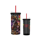 Five Nights at Freddy's- Special Delivery Collage 20oz Plastic Cold Cup w/ Lid & Straw